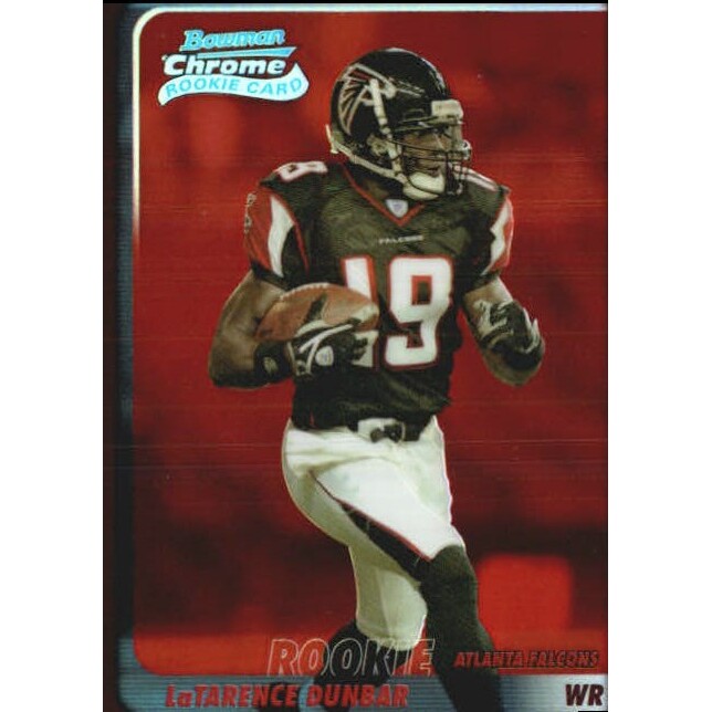 2003 Bowman Chrome Red Refractors #198 LaTarence Dunbar. rookie card picture