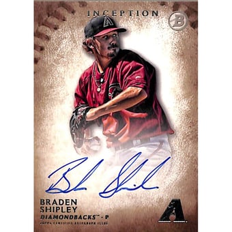 2015 Bowman Inception Prospect Autographs #PABS Braden Shipley