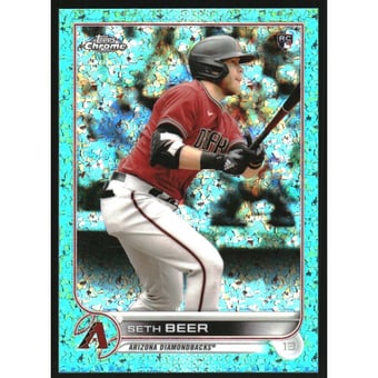 2022 Topps Chrome Aqua Mini-Diamond Refractors #186 Seth Beer