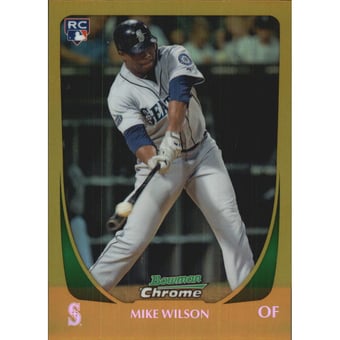 2011 Bowman Chrome Draft Gold Refractors #99 Mike Wilson