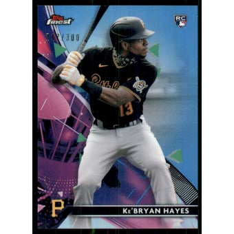 2021 Finest Sky Blue Refractors #38 Ke'Bryan Hayes