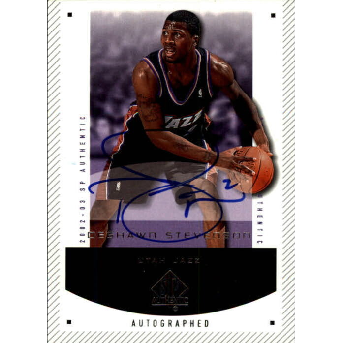 2002-03 SP Authentic #97A DeShawn Stevenson AU