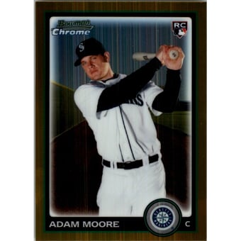 2010 Bowman Chrome Draft Gold Refractors #BDP77 Adam Moore