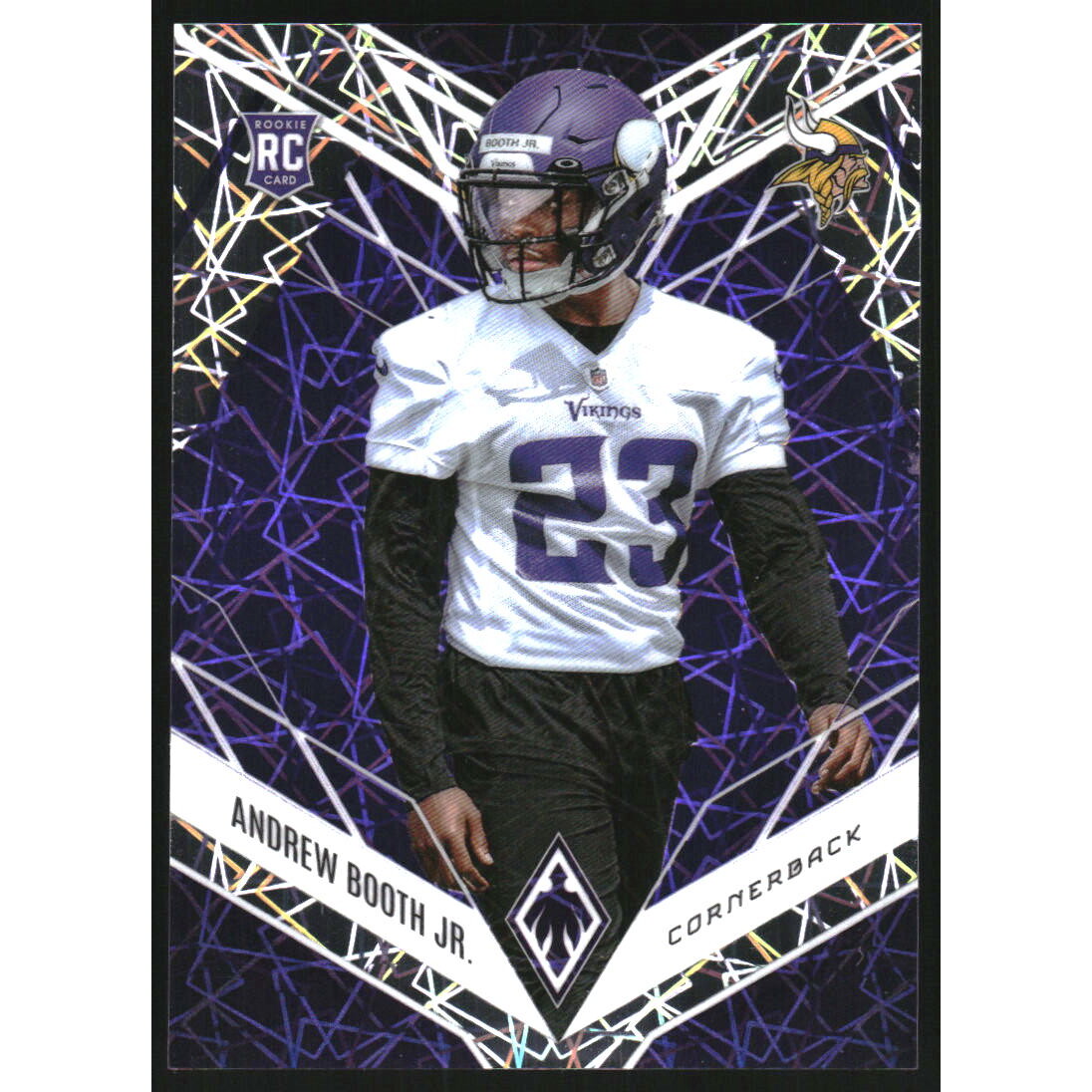 2022 Panini Phoenix Purple Lazer #197 Andrew Booth Jr.