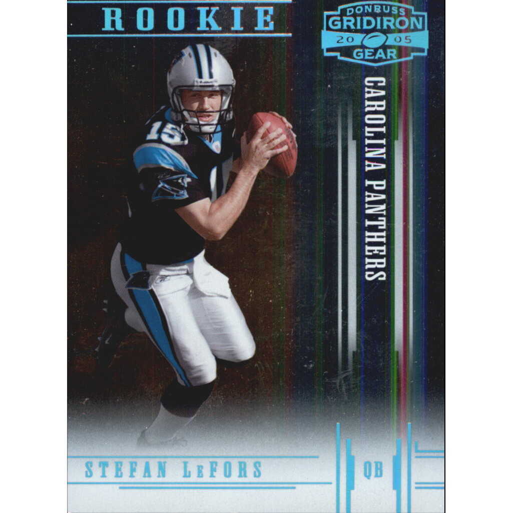 2005 Donruss Gridiron Gear Platinum Holofoil #138 Stefan LeFors. rookie card picture
