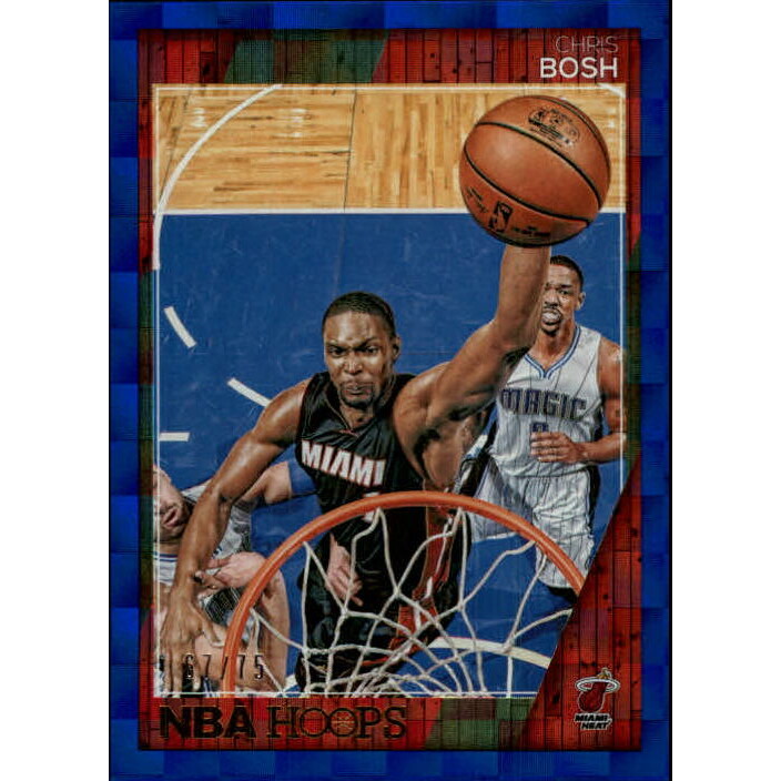 2016-17 Hoops Blue Checkerboard #46 Chris Bosh