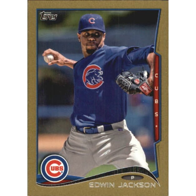 2014 Topps Mini Gold #361 Edwin Jackson. rookie card picture