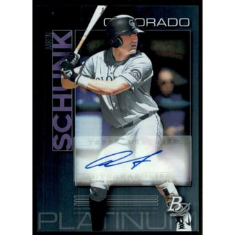 2020 Bowman Platinum Top Prospect Autographs #TOP66 Aaron Schunk