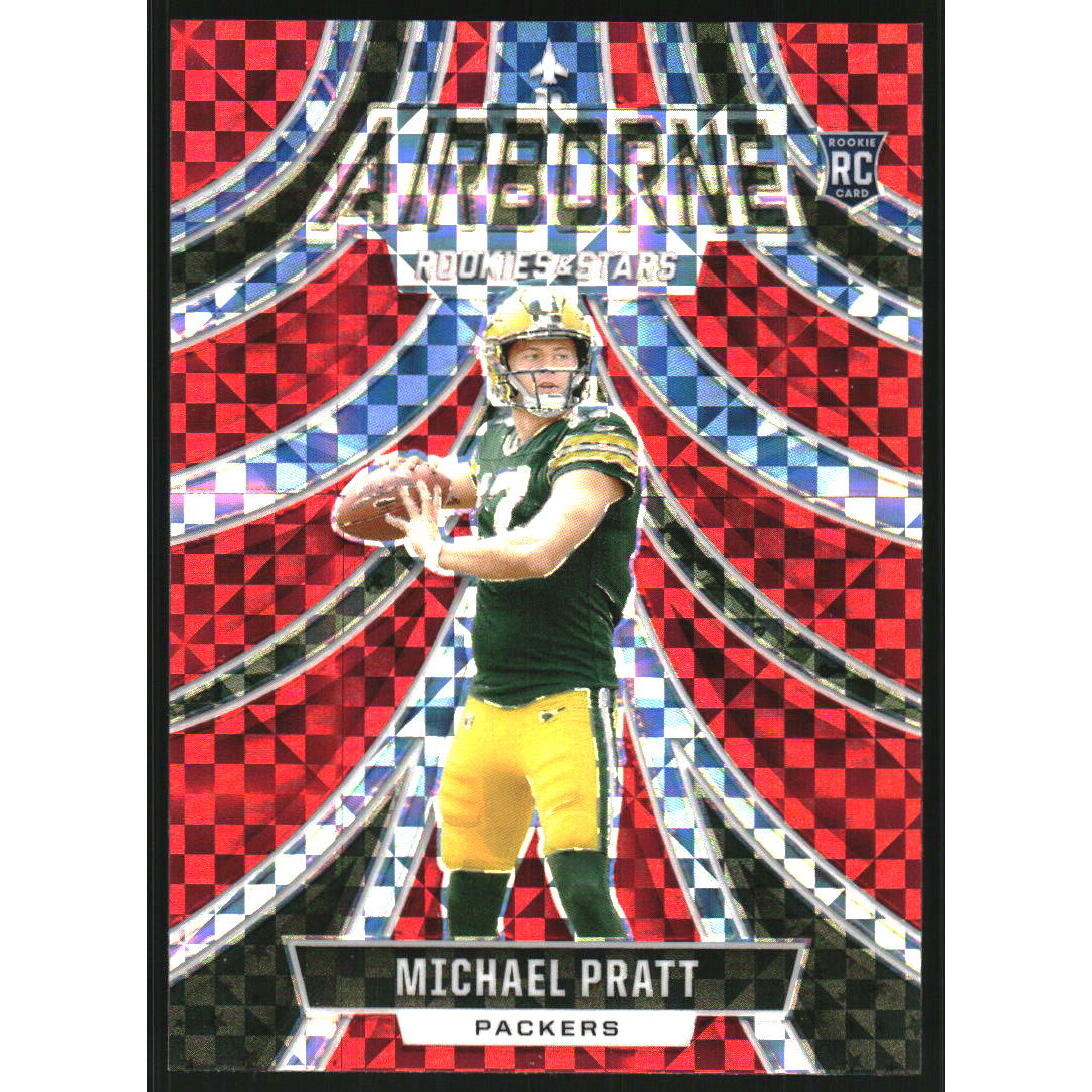 2024 Rookies and Stars Airborne Red Plaid #30 Michael Pratt