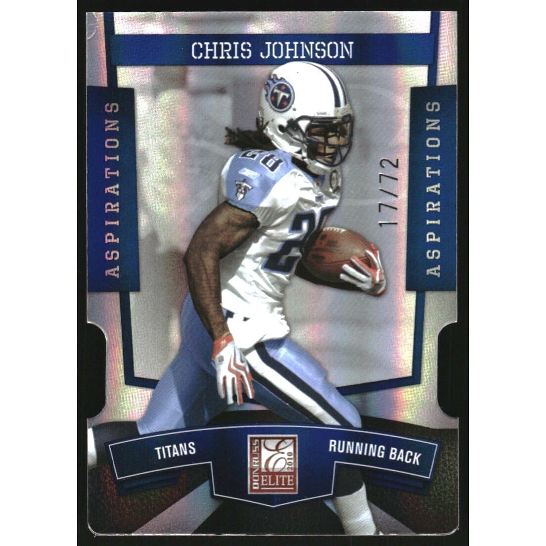 2010 Donruss Elite Aspirations #96 Chris Johnson/72. rookie card picture