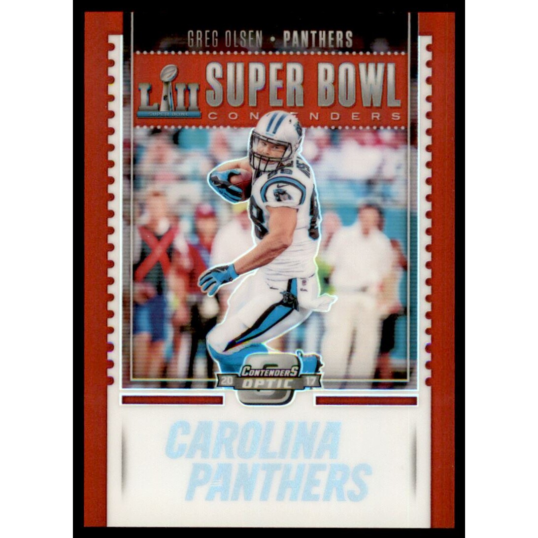 2017 Panini Contenders Optic Super Bowl Contenders Red #16 Greg Olsen