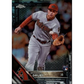 2016 Topps Chrome Black Refractors #19 Brandon Drury