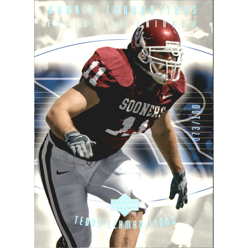 2004 Upper Deck Foundations Exclusive Rainbow Silver #138 Teddy Lehman. rookie card picture