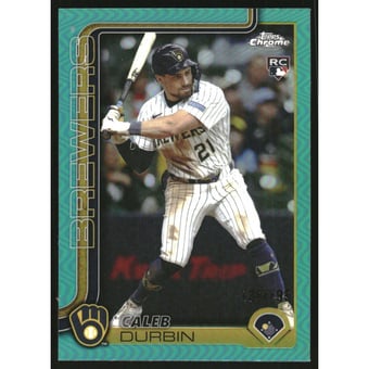 2025 Topps Chrome Update Aqua Refractors #USC82 Caleb Durbin