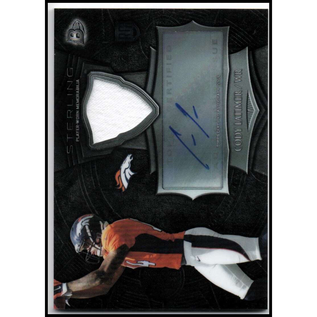 2014 Bowman Sterling Rookie Autograph Relics #BSARCL Cody Latimer. rookie card picture