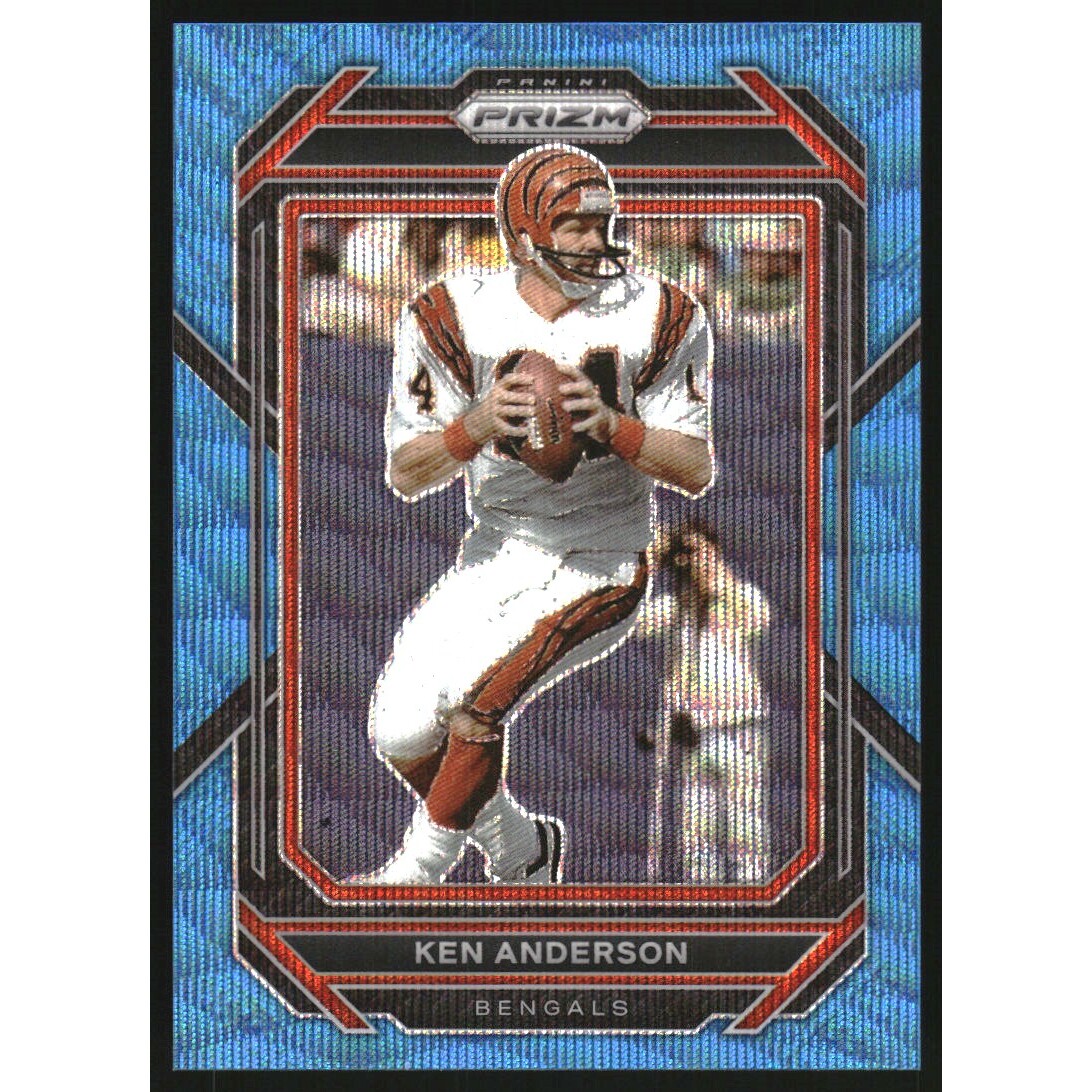 2022 Panini Prizm Prizms Blue Wave #64 Ken Anderson 2022 Panini Prizm Prizms Blue Wave #64 Ken Anderson