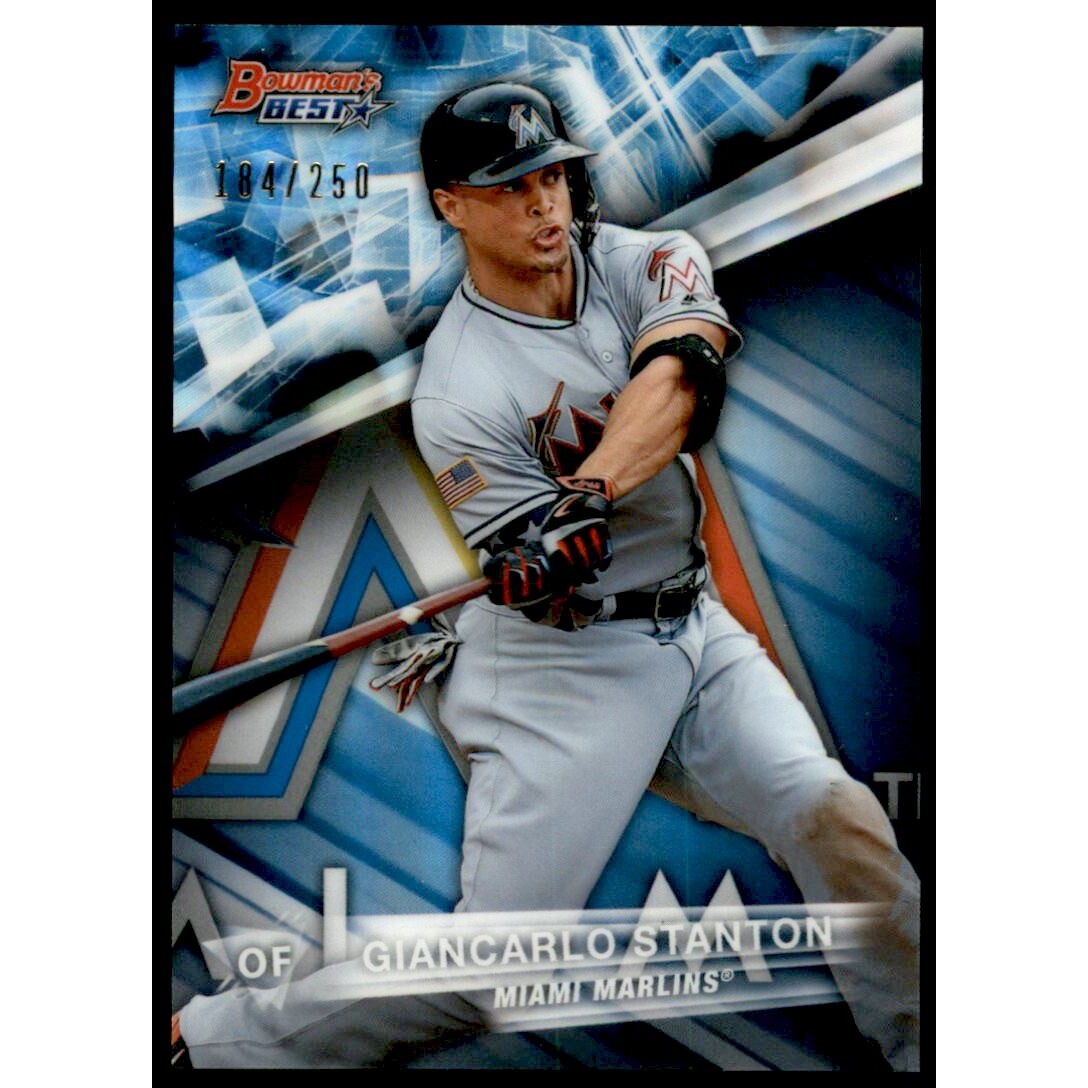 2016 Bowman's Best Blue Refractors #49 Giancarlo Stanton