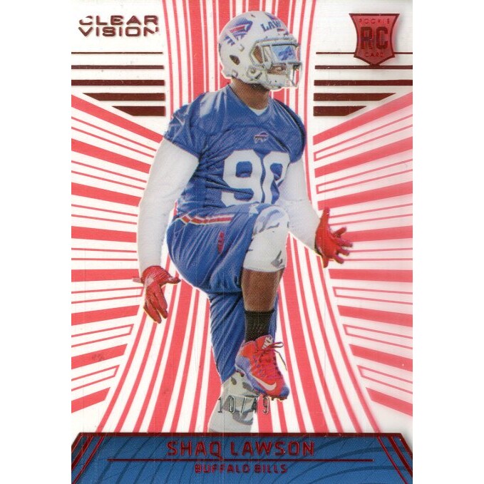 2016 Panini Clear Vision Red #105 Shaq Lawson L1. rookie card picture
