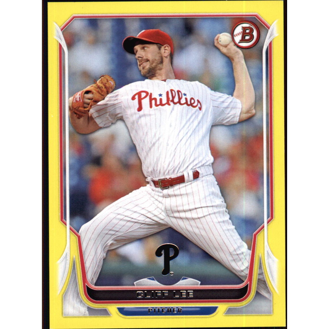 2014 Bowman Yellow #165 Cliff Lee. rookie card picture