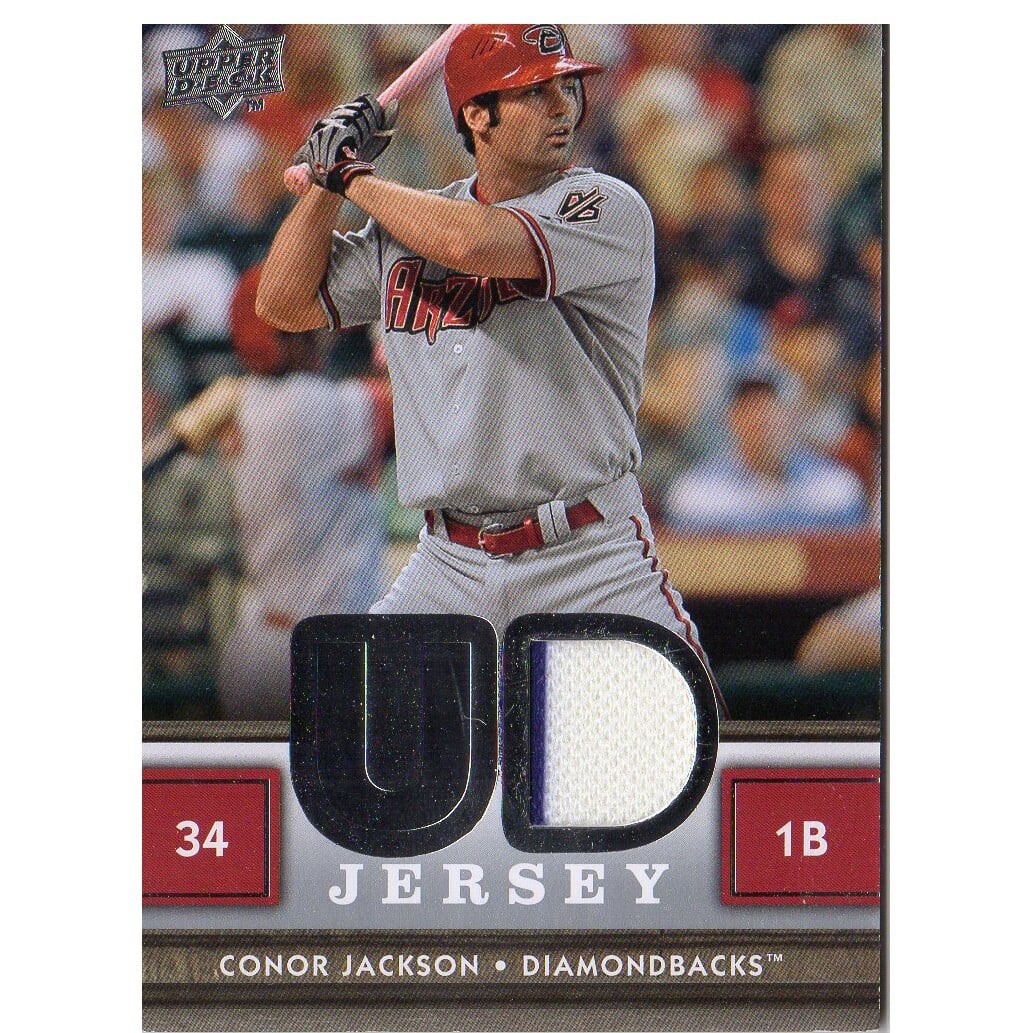 2008 Upper Deck UD Game Materials #CJ Conor Jackson S2. rookie card picture