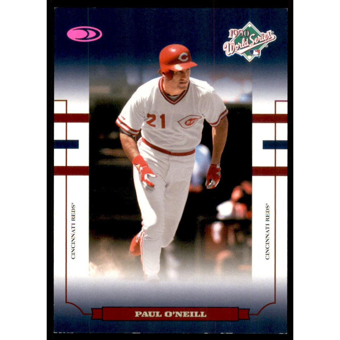 2004 Donruss World Series Blue HoloFoil 100 #52 Paul O'Neill Reds