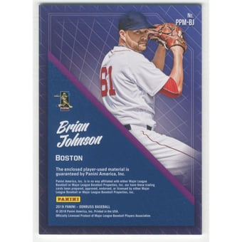 2018 Donruss Promising Pros Materials Gold #PPMBJ Brian Johnson