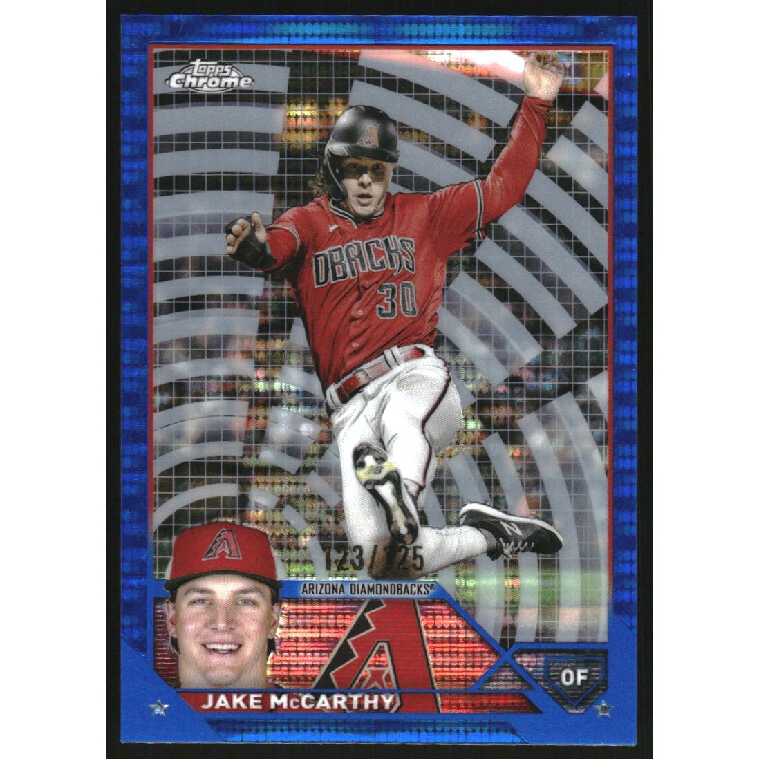 2023 Topps Chrome Blue Sonar Refractors #86 Jake McCarthy. rookie card picture