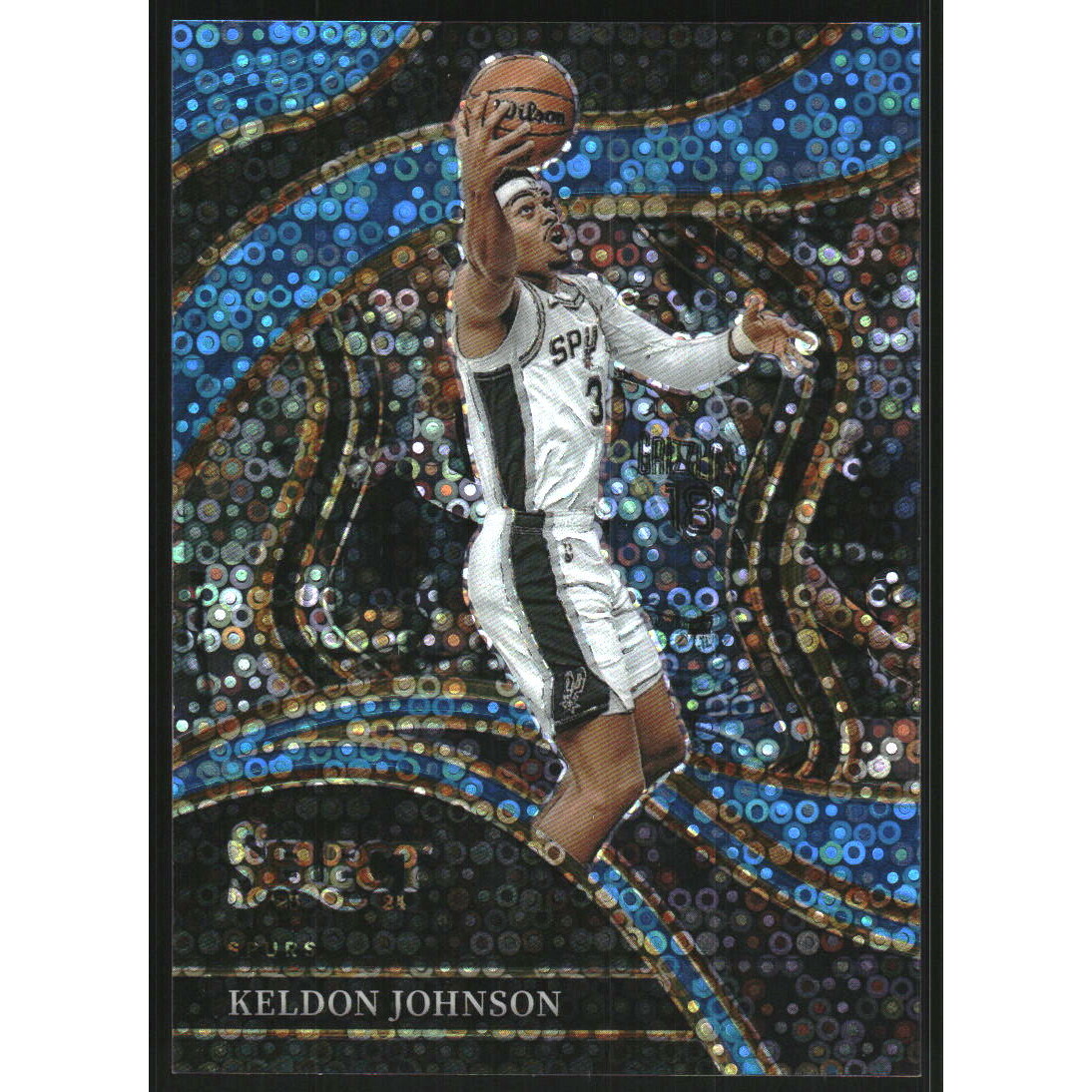 2023-24 Select Prizms Light Blue Disco #261 Keldon Johnson