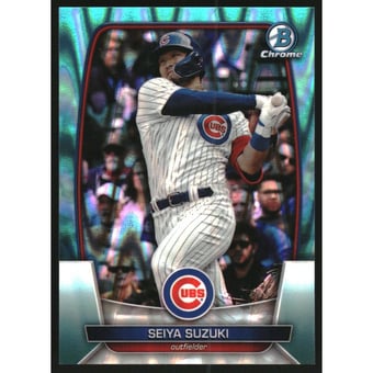 2023 Bowman Chrome Aqua RayWave Refractors #16 Seiya Suzuki