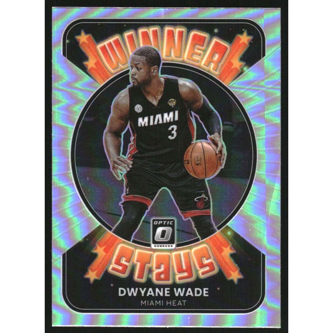 2021-22 Donruss Optic Winner Stays Holo #10 Dwyane Wade