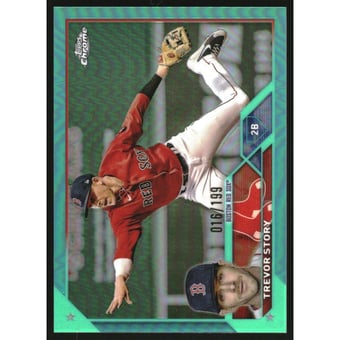 2023 Topps Chrome Aqua Refractors #23 Trevor Story