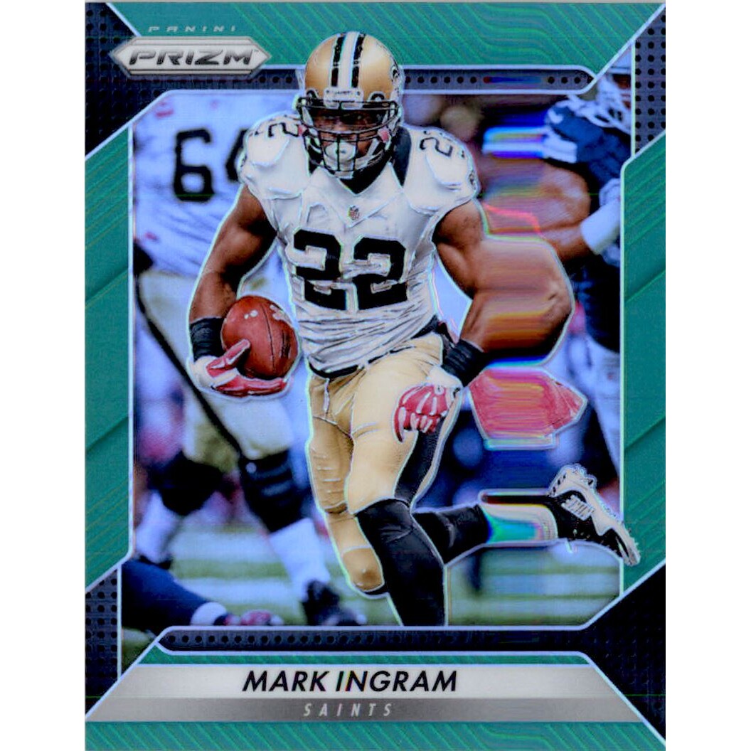 2016 Panini Prizm Prizms Green #121 Mark Ingram. rookie card picture