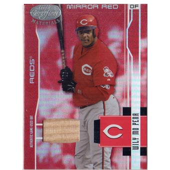 2003 Leaf Certified Materials Mirror Red Materials #49 Wily Mo Pena Bat/250