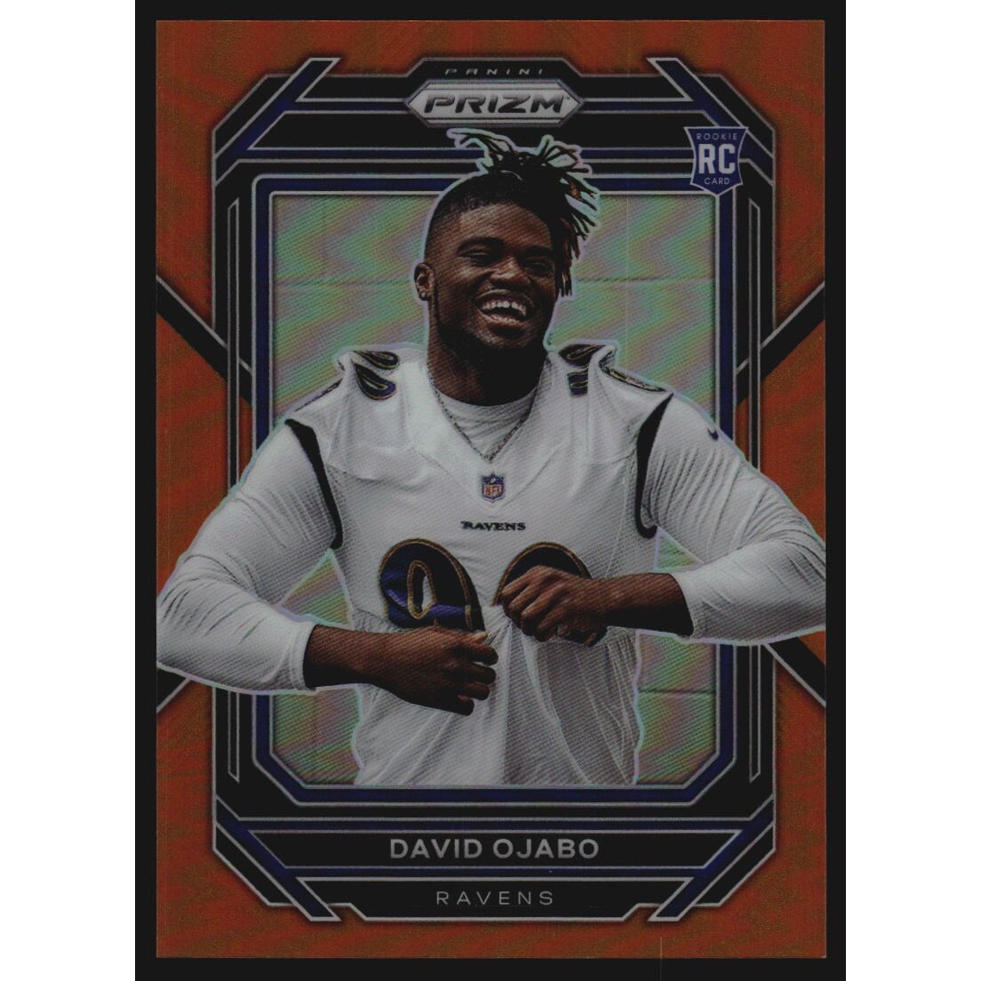 2022 Panini Prizm Prizms Orange #388 David Ojabo. rookie card picture