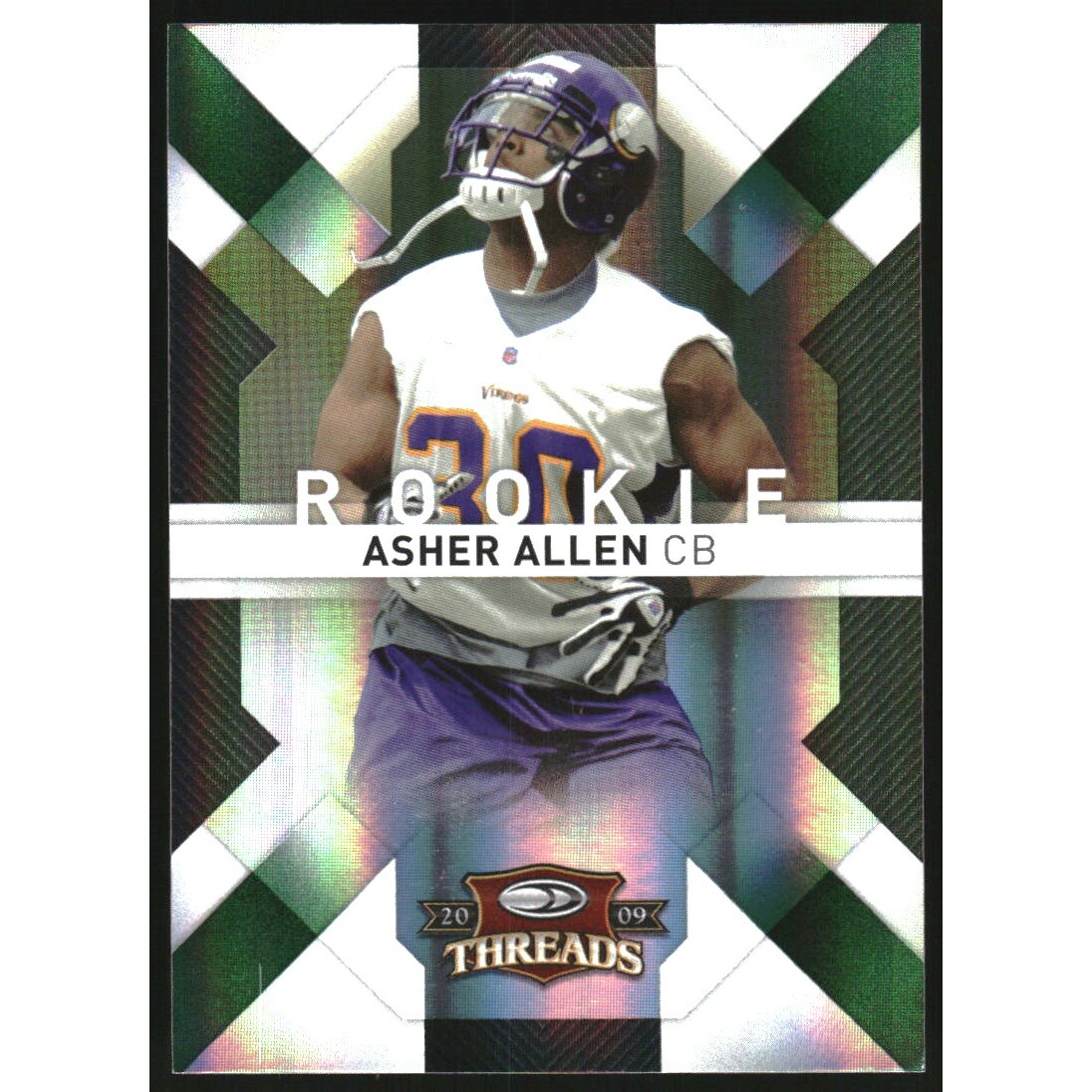 2009 Donruss Threads Retail Green #108 Asher Allen