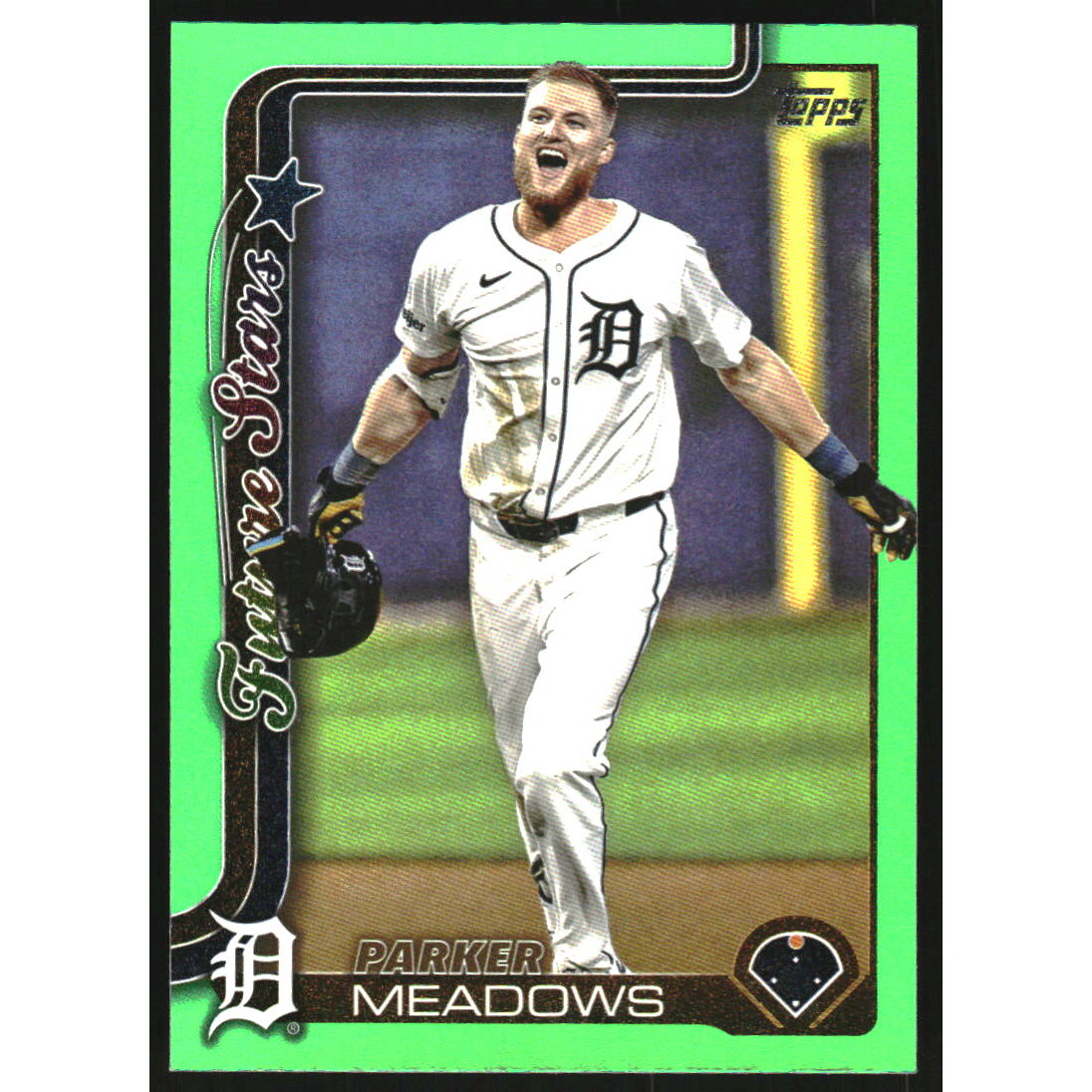 2025 Topps Green Rainbow Foil #576 Parker Meadows