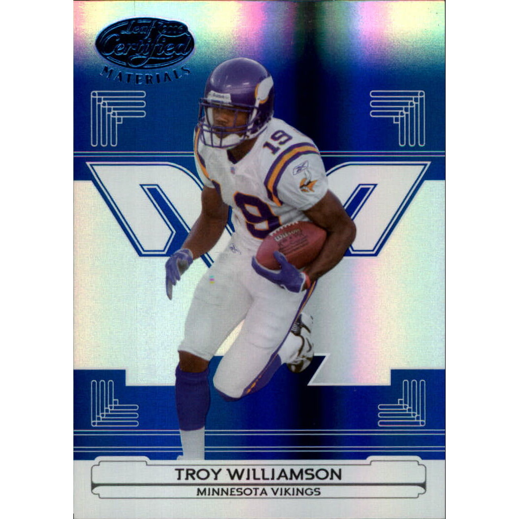 2006 Leaf Certified Materials Mirror Blue #84 Troy Williamson