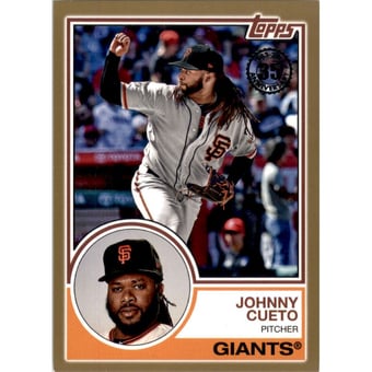 2018 Topps Update '83 Topps Gold #8332 Johnny Cueto