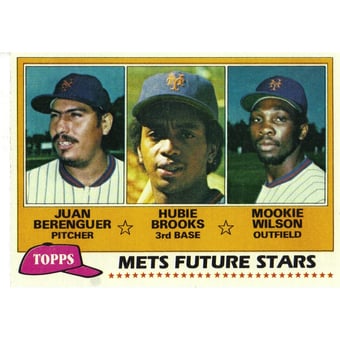 1981 Topps #259 Juan Berenguer/Hubie Brooks RC/Mookie Wilson RC