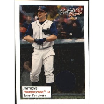 2003 Fleer Double Header Flip Card Game Used #JT Jim Thome Jsy SP/200