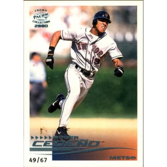 2000 Pacific Crown Collection Platinum Blue #178 Roger Cedeno