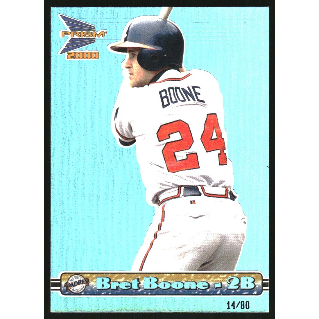 2000 Pacific Prism Holographic Blue #124 Bret Boone