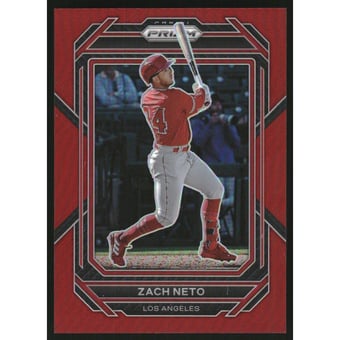 2023 Panini Prizm Prizms Red #58 Zach Neto