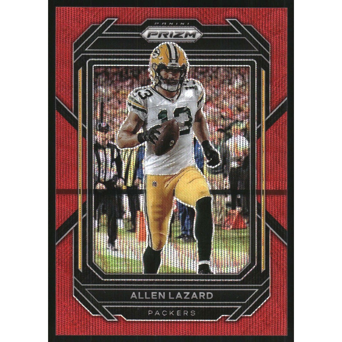 2022 Panini Prizm Prizms Red Wave #106 Allen Lazard. rookie card picture