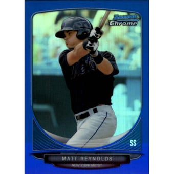 2013 Bowman Chrome Prospects Blue Refractors #BCP157 Matt Reynolds