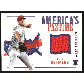 2022 Panini Chronicles America's Pastime Swatches Red #8 Reid Detmers