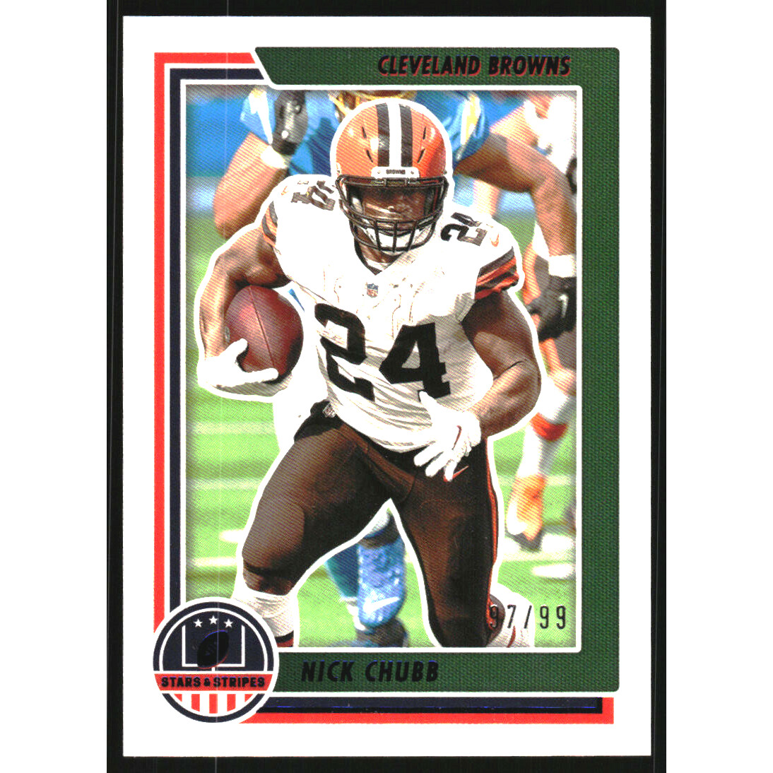 2021 Panini Chronicles Stars and Stripes Blue #22 Nick Chubb