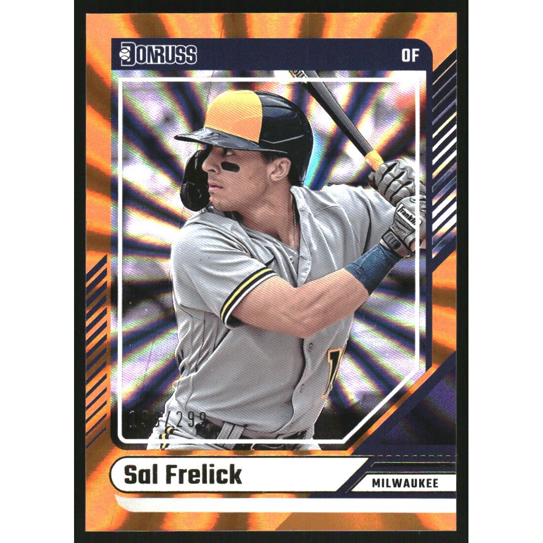 2024 Donruss Orange Laser #56 Sal Frelick. rookie card picture