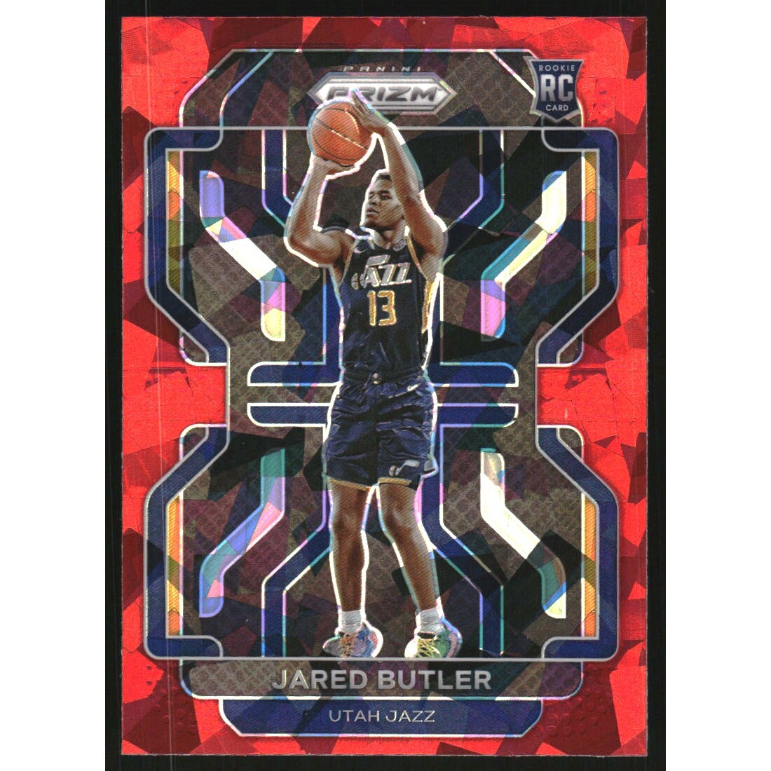 2021-22 Panini Prizm Prizms Red Ice #290 Jared Butler