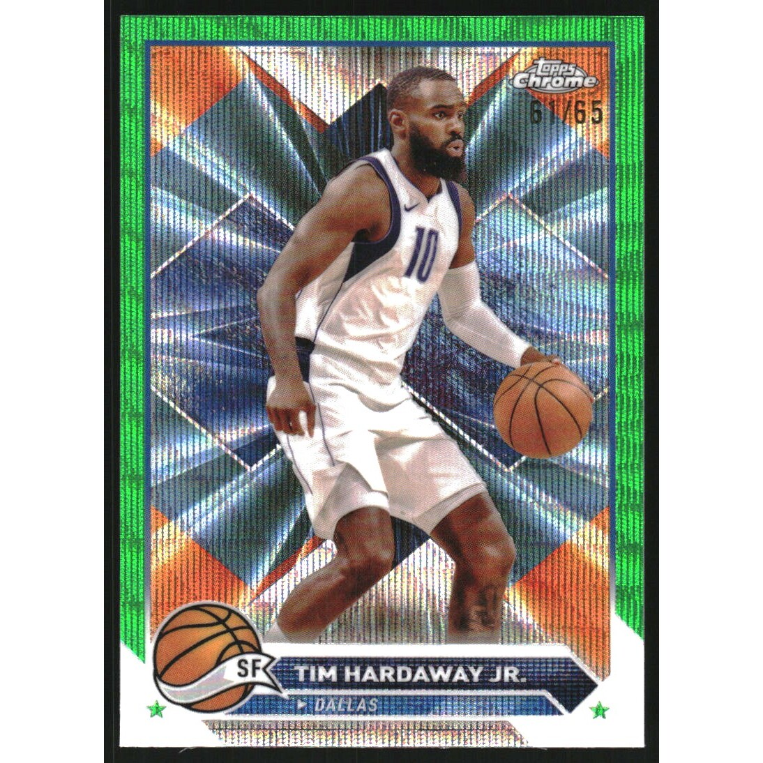 2023-24 Topps Chrome Green Wave Refractors #188 Tim Hardaway Jr.